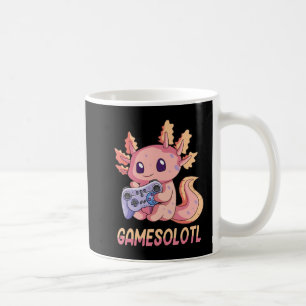 Caneca De Café Gótico Gamesolotl Axolotl Video Gamer Kawaii Paste