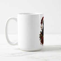 Caneca de Café Gótico Gato Preto Feliz Creepmas