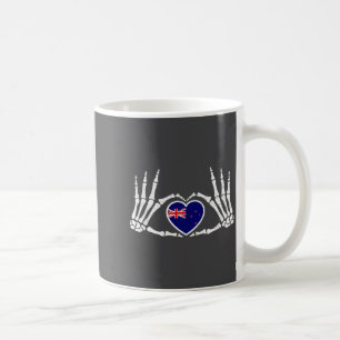Caneca De Café Gótico Goth Esqueleto Nova Zelândia Kiwi Halloween