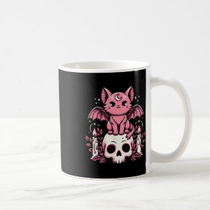 Caneca De Café Gótico Kawaii Pastel Cachorro Cachorro Gato Esquel