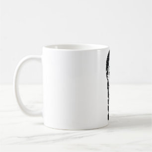 Caneca De Café Gótico Satanático Menina Nadadora Pentagram Punk