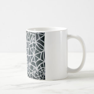 Caneca De Café Gótico Web Velocidade Negrito Preto e Branco Desig