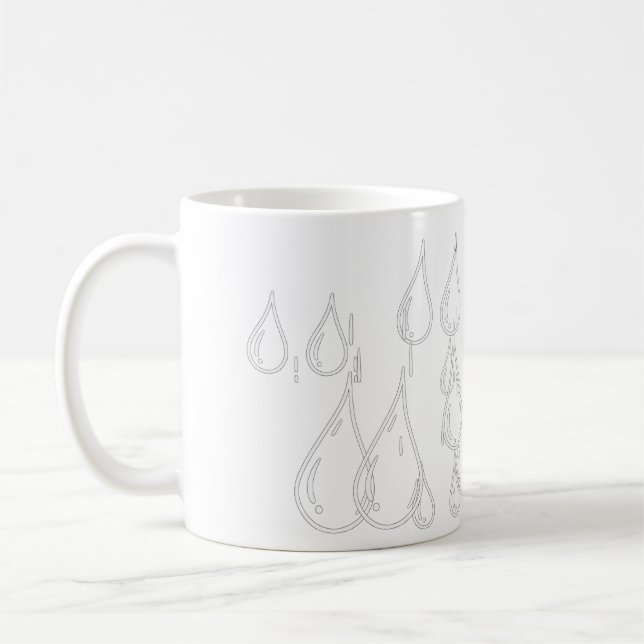 Caneca De Café Gotículas (Esquerda)
