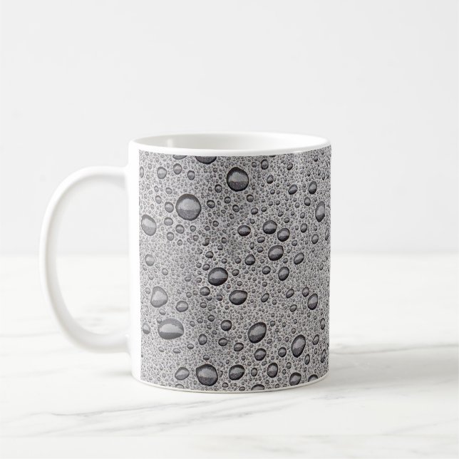 Caneca De Café gotículas de água de cinza (Esquerda)