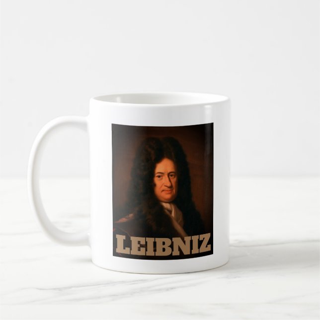 Caneca De Café Gottfried Wilhelm Leibniz (c. 1695) Café Mug (Esquerda)