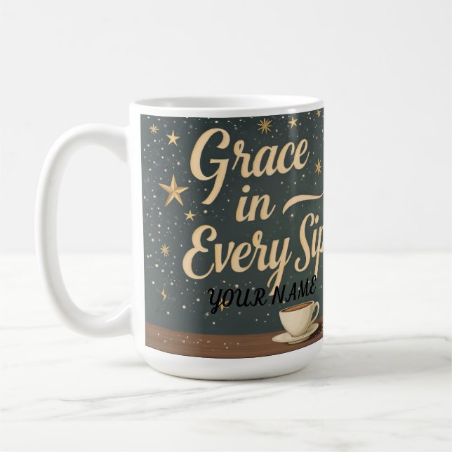 Caneca De Café Graça Em Cada Golinho 2 (cor) (Esquerda)