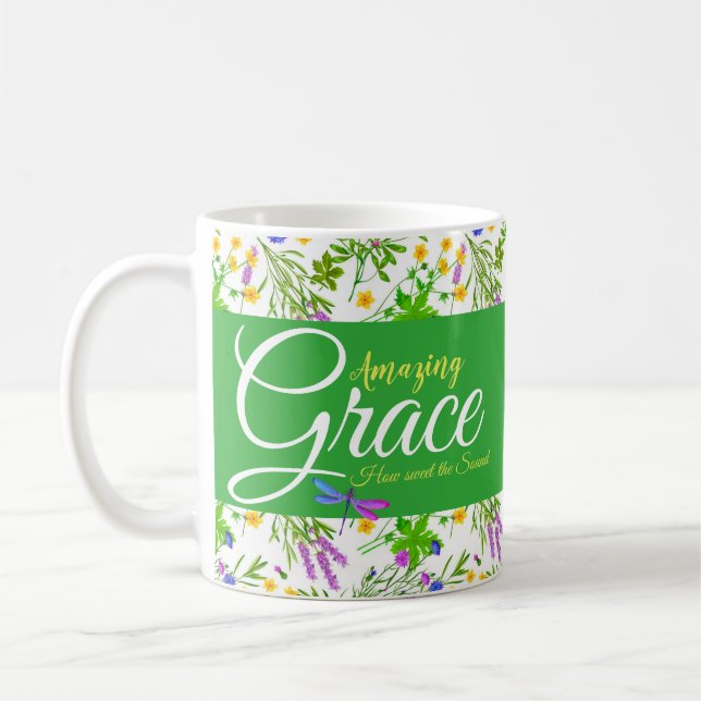 Caneca De Café Graça incrível matriz de primavera  (Esquerda)