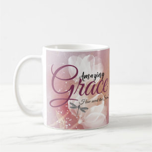 Caneca De Café Graça incrível Rosa Floral 