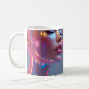Caneca De Café Graça Neon Líquido