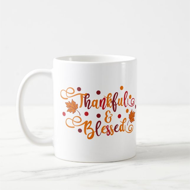 Caneca De Café Graças e abençoado (Esquerda)