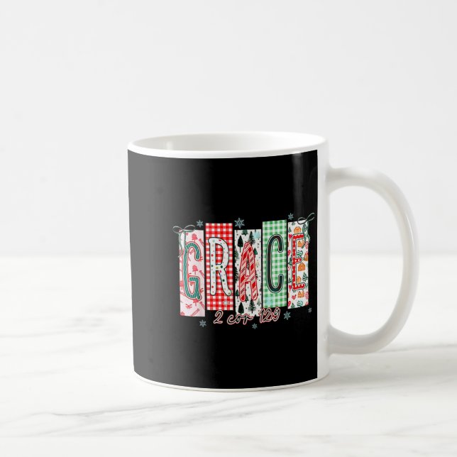 Caneca De Café Grace Christmas Santa Coquette Bow Women Girls  (Direita)