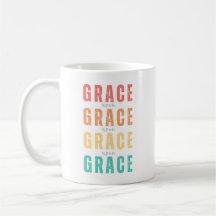 Grace Sobre Grace, Rainbow Faith Mug, Christian