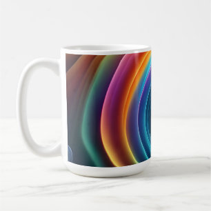 Caneca De Café Graceful Bright Rainbow Waterfall