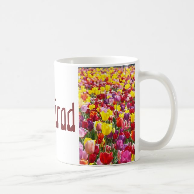 Caneca de café GRAD presentes Tulipa Flores Caneca (Direita)