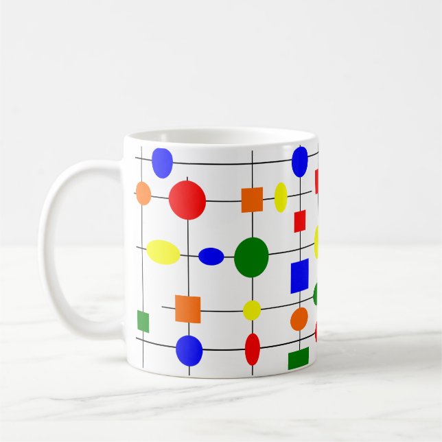 Caneca De Café Grade Bauhaus (Esquerda)