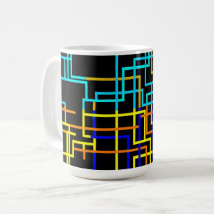 Caneca De Café Grade de Arcada Retro