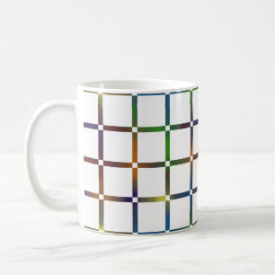 Caneca De Café Grade Misturada Colorida do Arco-Íris com Espaço N