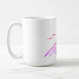 Caneca De Café Gradient Mug “Vivid Peaks & Moon”