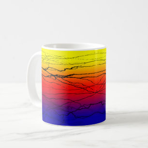 Caneca De Café Gradiente abstrato