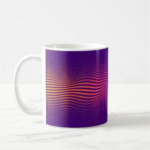Caneca De Café gradiente abstrato a meio-tom. fundo vibrante, wi