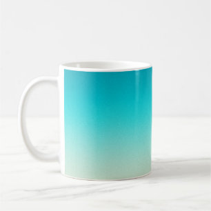 Caneca De Café Gradiente Abstrato Azul Água Fundo Soft Ombre