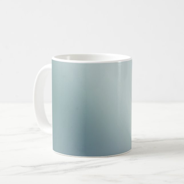 Caneca De Café Gradiente Azul (Frente Esquerda)
