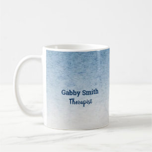 Caneca De Café Gradiente branco azul