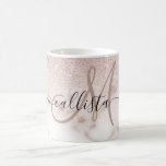 Caneca De Café Gradiente de mármore branco brilhante Rosa, Dourad<br><div class="desc">Este design elegante e feminino perfeito para a moda da moda e na moda. Ele apresenta um gradiente rosa dourado cintilante brilhante e falsa em cima de um fundo rosa cor-de-rosa e do padrão de pedra mármore branca. É glamouroso, chico, luxuoso, moderno e clássico. ***NOTA DE DESIGN IMPORTANTE: Para qualquer...</div>