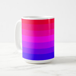 Caneca De Café Gradiente de Ombre Colorido Divertido