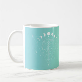 Caneca De Café Gradiente de sinal de estrela do horóscopo gemini