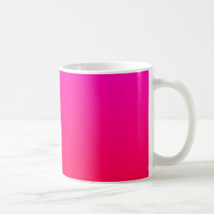 Caneca De Café Gradiente Magenta a Vermelho