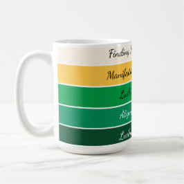 Caneca De Café Gradiente Moderno do Dia de São Patrício