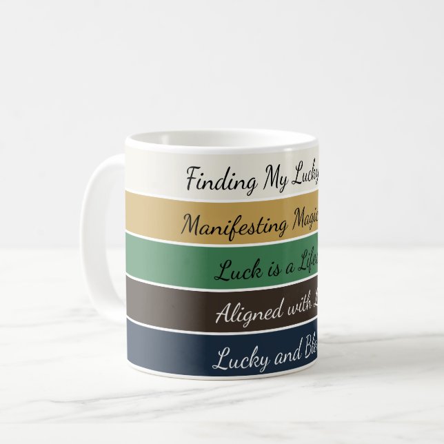Caneca De Café Gradiente Moderno do Dia de São Patrício (Frente Esquerda)