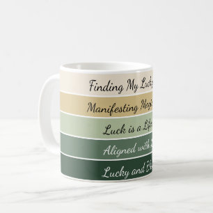 Caneca De Café Gradiente Moderno do Dia de São Patrício