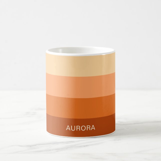 Caneca De Café Gradiente Motivacional com Nome Personalizado (Centro)