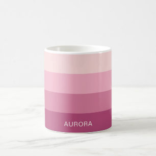 Caneca De Café Gradiente Motivacional com Nome Personalizado