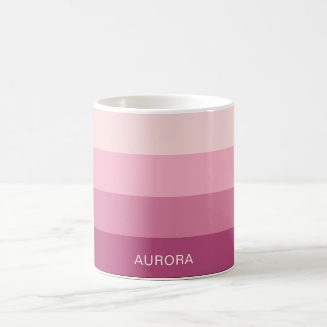 Caneca De Café Gradiente Motivacional com Nome Personalizado (Centro)