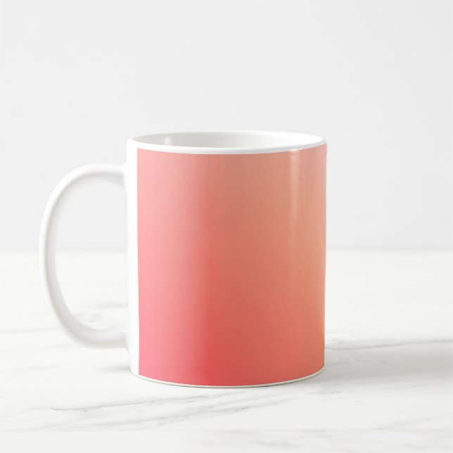 Caneca De Café Gradiente Radioso do Pôr do Sol Pastel (Esquerda)