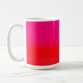 Caneca De Café Gradiente Rosa e Laranja 
