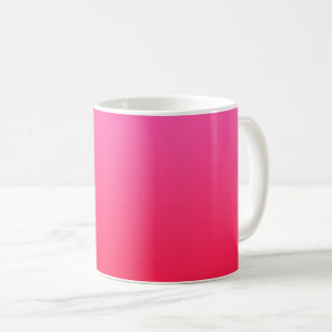 Caneca De Café Gradiente Rosa e Vermelho