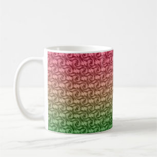 Caneca De Café Gradiente rosa verde