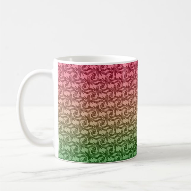 Caneca De Café Gradiente rosa verde (Esquerda)