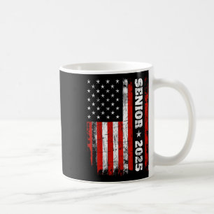 Caneca De Café Graduação 2025 Shirt Design Com Bandeira Dos Eua M