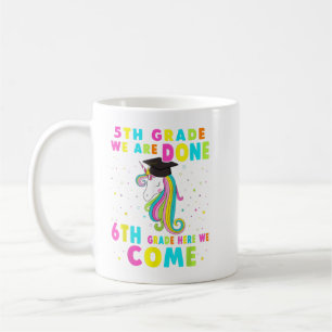 Caneca De Café Graduação 5 Graduação Mágica Unicórnio 543