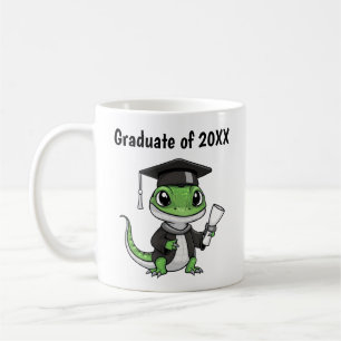 Caneca De Café Graduação da Lizard Gecko Personalizada