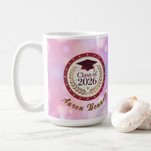 Caneca De Café Graduação da Turma de 2026 da Purple Class