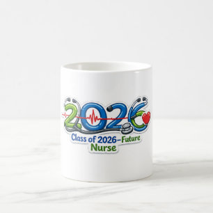 Caneca De Café Graduação de Futuros Enfermeiros da Turma de 2026