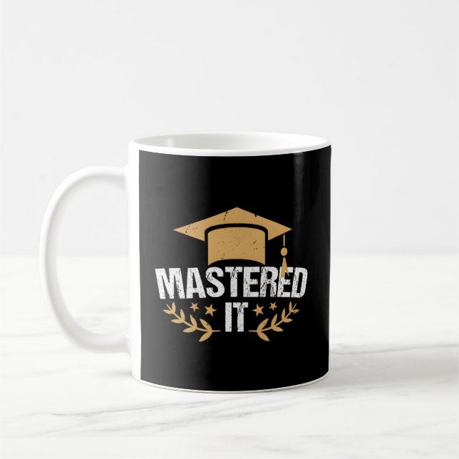 Caneca De Café Graduação de Graduação de Mestrados de Ti Mastered (Esquerda)