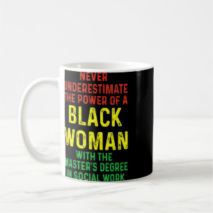 Caneca De Café Graduação de Mestrados de Trabalho Social da Rainh