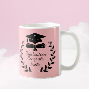 Caneca De Café Graduação de Parabéns clássica e personalizada